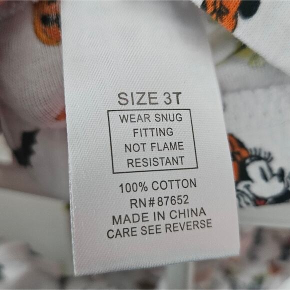 Disney unisex 2 piece Halloween Mickey and Minnie mouse pajama set size 3T - Picture 6 of 7
